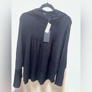 GibsonLook mock rib sweater top NWT